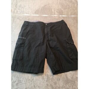 Harley Davidson Cargo Shorts Mens 40 Black Embroidered Logo 96416-07VM Cotton